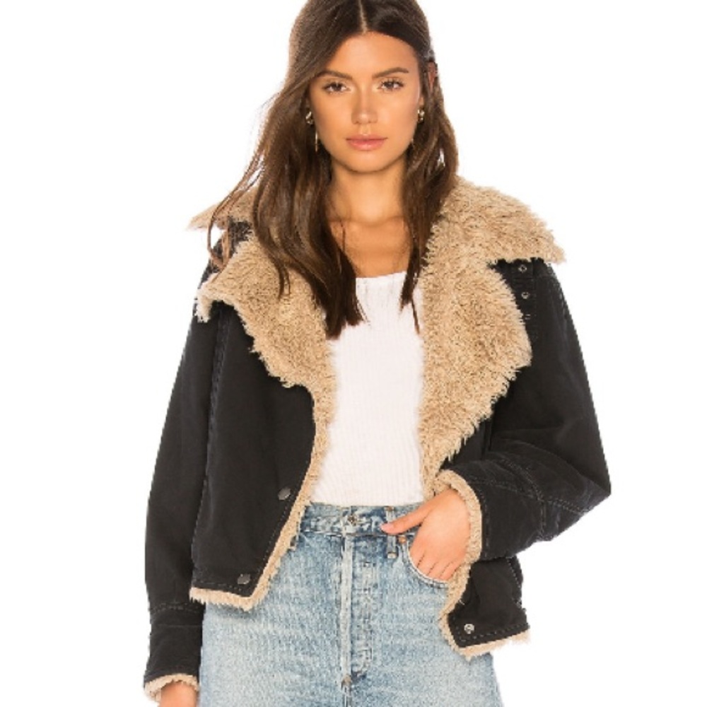 Free People Owen Faux Fur Sherpa Jacket